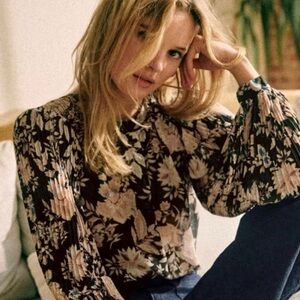 Sezane Floral Blouse